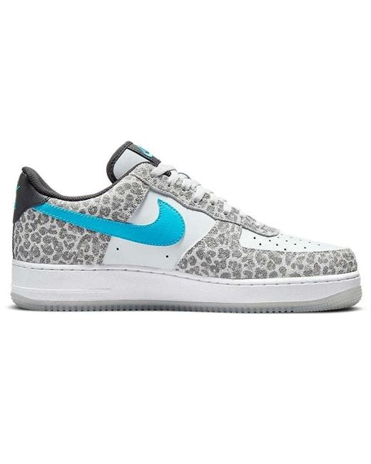 Nike Blue Air Force 1 Low Premium 'Snow Leopard' for men