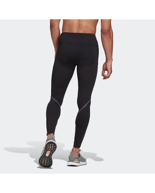 Adidas Black Tight Running Training Sports Gym Pants for men