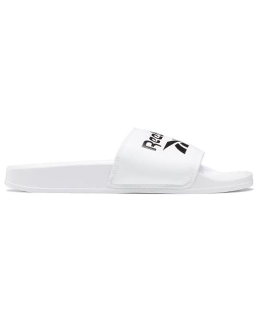 Reebok White Classic Slide for men