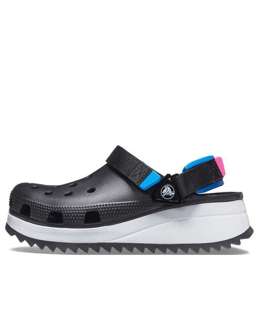 Crocs™ Classic Hiker Clog Sports Black Blue Red Sandals for Men | Lyst