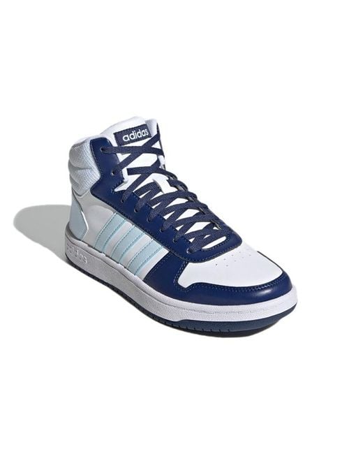 Adidas Blue (Wmns) Hoops 2.0 Mid