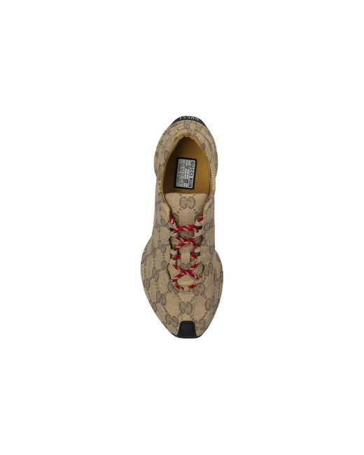 Gucci Brown Run Sneaker Ebony Monogram' for men