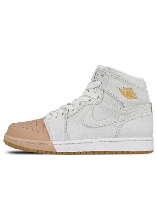 Nike White (Wmns) 1 Retro High Premium 'Dipped Toe'