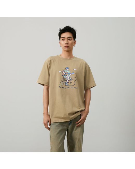 New Balance Natural X Pk Guitar Graphic T-Shirt 'Light'