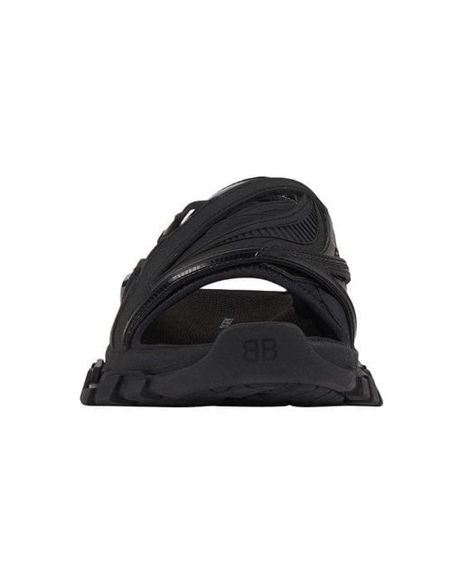 Balenciaga Track Slide Sandal in Black for Men | Lyst UK