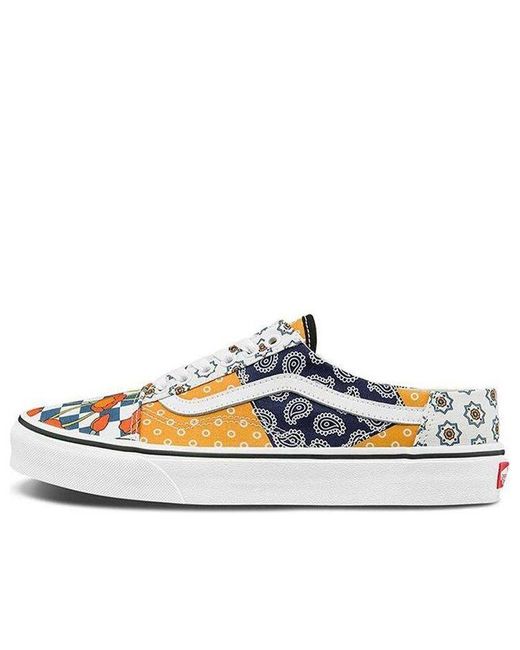 Vans Blue Old Skool Mule 'Pattern Mix' for men