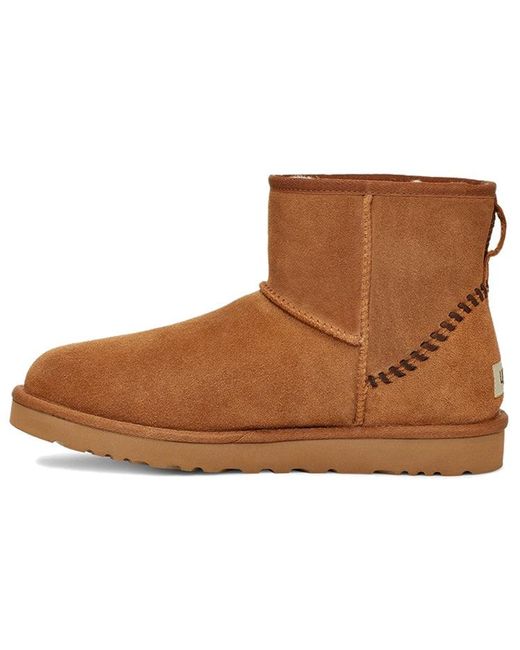 Ugg Brown Classic Mini Deco Suede Boot for men