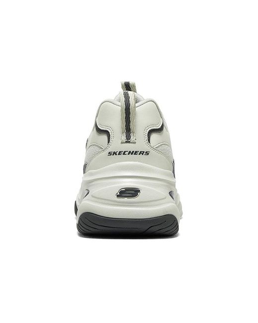 Skechers White D'Lites 4.0 Shoes for men