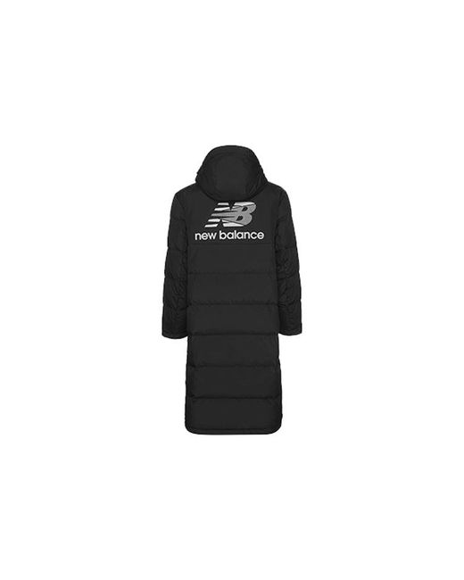New Balance Blue Long Cut Hooded Coat