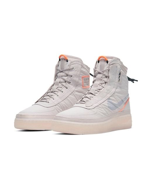 Nike Purple (Wmns) Air Force 1 High Shell 'Platinum'