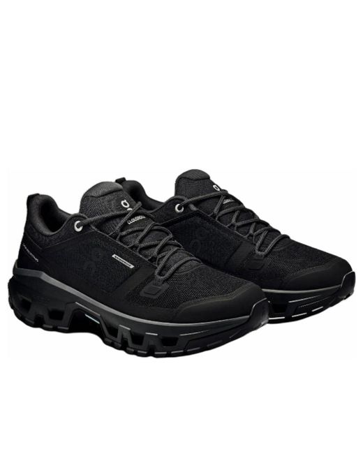 On Shoes Black (Wmns) Cloudrock Low Wp 'All'