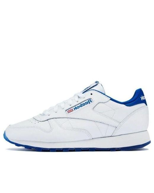 Reebok Blue Classic Leather Ice Shoes Vector' for men