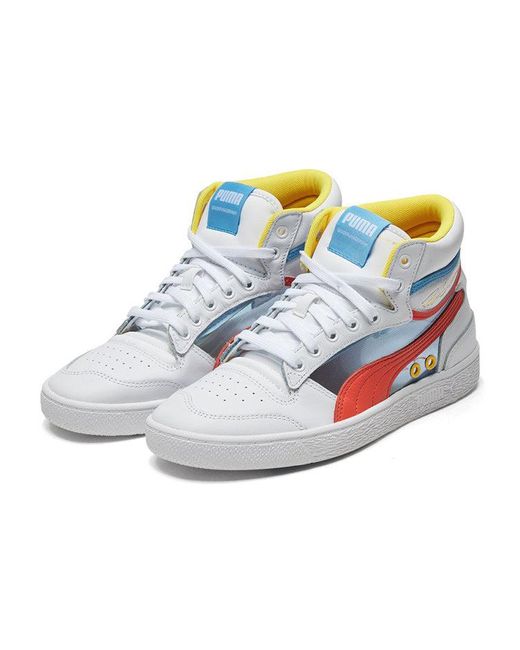 PUMA Blue Ralph Sampson Mid Glass /Hot Coral/Ethereal' for men