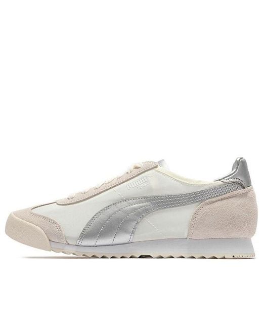PUMA White Roma Og Nylon Metallic 'Whisper' for men