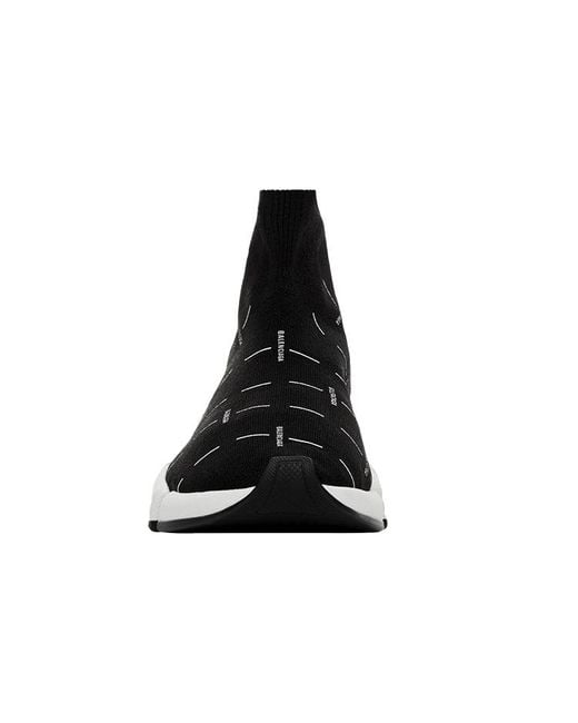 Balenciaga Black Speed 2.0 Sports Shoes for men