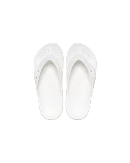 CROCSTM White Classic Flip Casual Flip-Flops