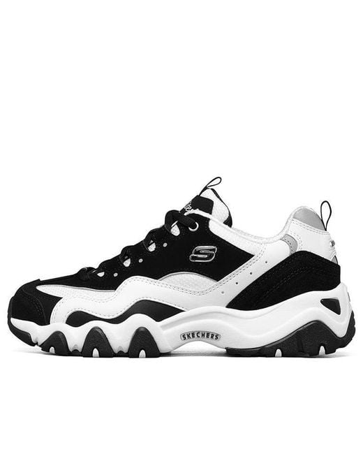 Skechers White (Wmns) D'Lites Low Dad Shoes Gs