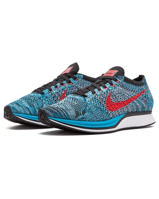 Nike Blue Flyknit Racer 'Neo' for men