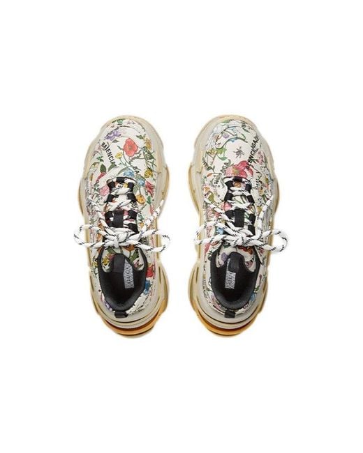Balenciaga X Gucci Triple S Sneakers 'The Hacker Project Floral