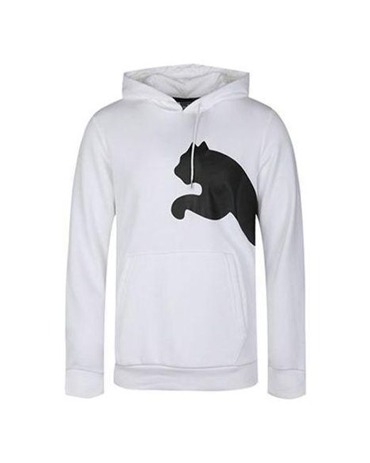 PUMA Gray Knit Casual Hooded Long Sleeves Pullover for men