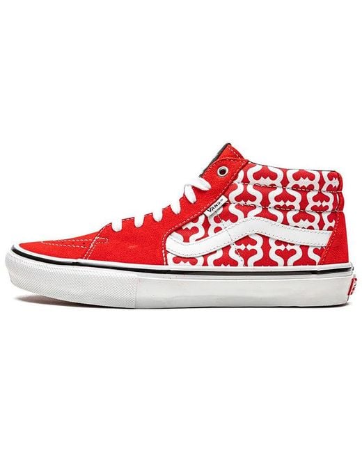 Vans Red Supreme X Grosso Mid 'Monogram S for men