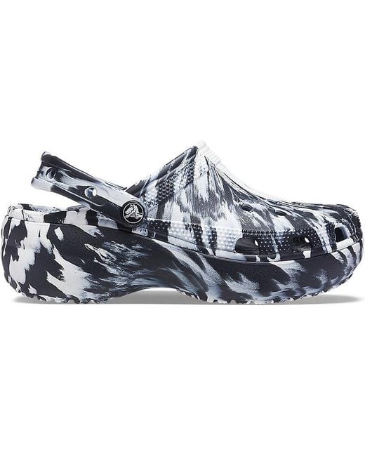 CROCSTM Blue (Wmns) Classic Platform Marbled Clog