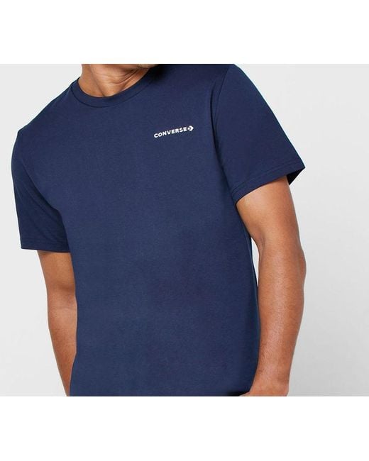 Converse Blue All Star Alphabet Logo Short Sleeve for men