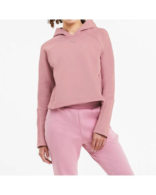 PUMA Red (Wmns) Evostripe Short Hoodie