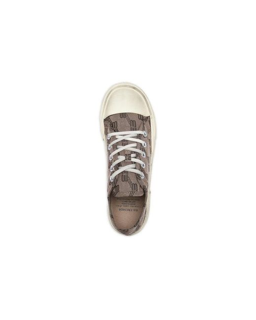 Balenciaga Brown (Wmns) Paris Low Top Sneakers Bb Monogram Cotton And Rubber'