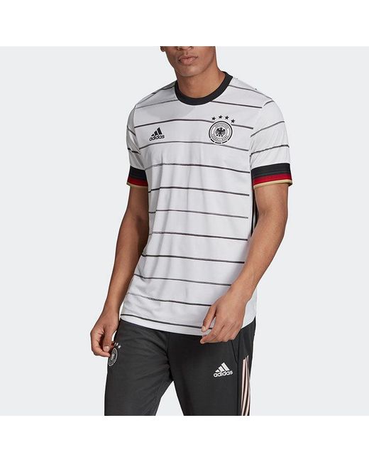 Adidas White Germany Home Authentic Jersey for men