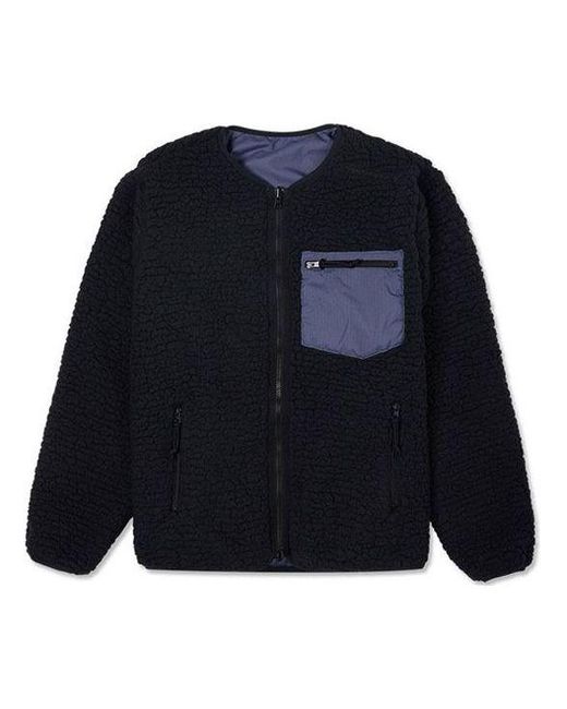 Converse Blue Reversible Polar Fleece Stay Warm Jacket Couple Style for men