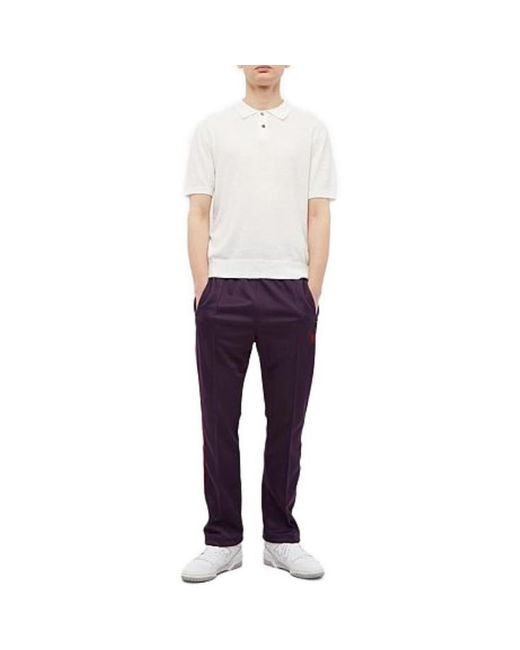 Stussy White Textured Ss Polo Sweter 'Bone' for men