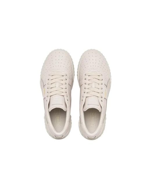 PUMA White (Wmns) Cali Emboss 'Cream Y'