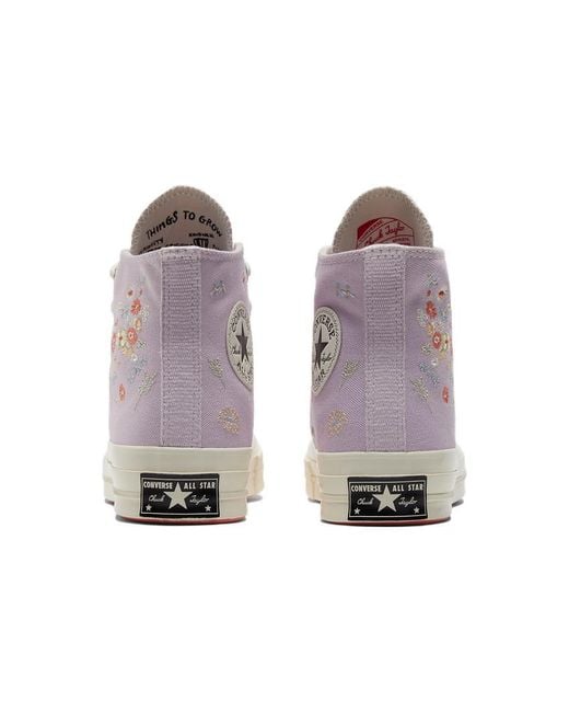 Converse Purple (Wmns) Chuck 70 Hi 'Embroidered Floral Print