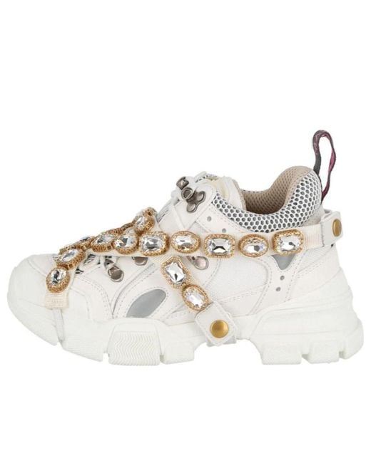 Gucci White (Wmns) Flashtrek Crystals