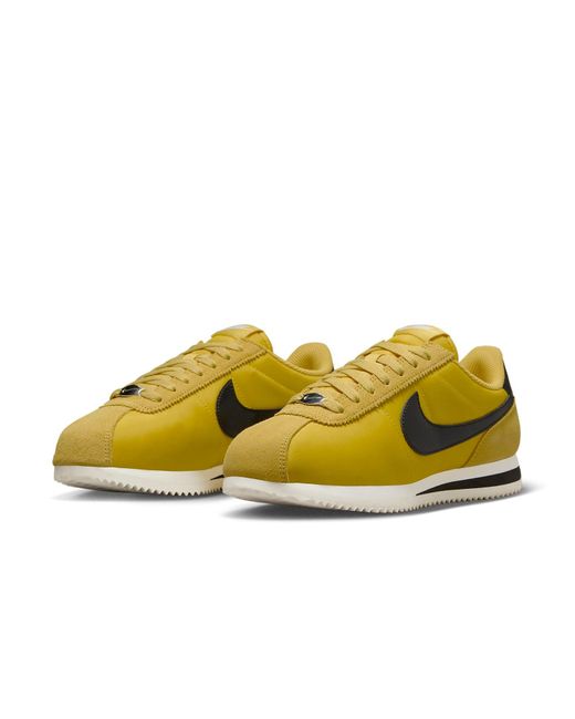 Nike Yellow Cortez Textile Shoes