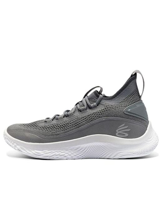 Under Armour Gray Curry 8 'Shine' for men