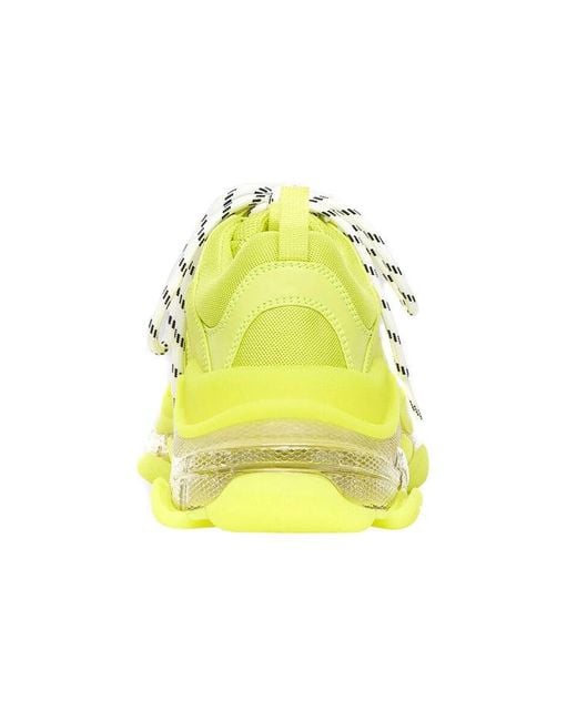 Balenciaga Yellow Triple S Sneaker 'Clear Sole Fluo' for men