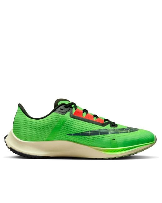 Nike Green Air Zoom Rival Fly 3 Road Racing Shoes for men