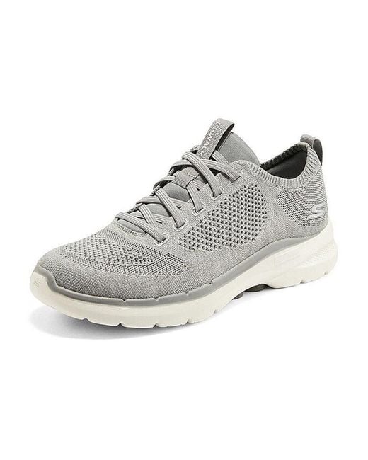 Skechers Gray Go Walk 6 Shoes Cream' for men