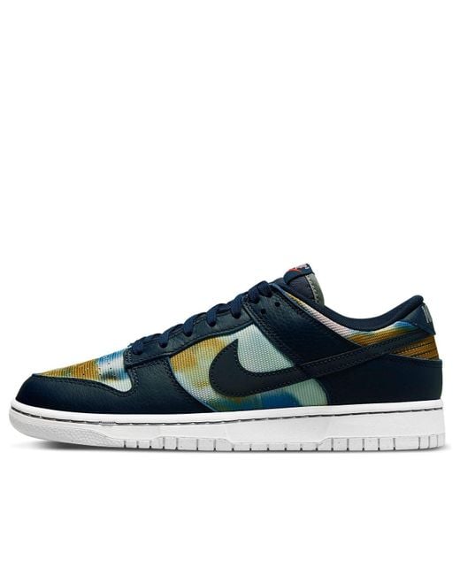 Nike Blue Dunk Low Premium 'Graffiti Pack for men