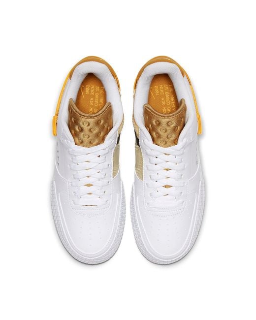 Nike White Air Force 1 Type Suede' for men