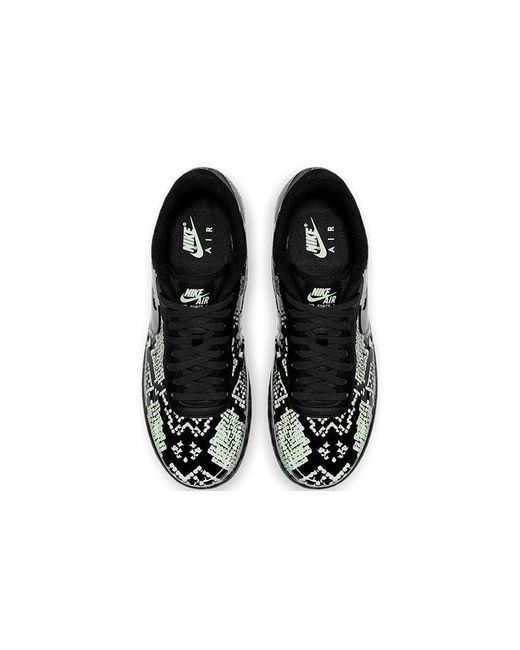 Nike Black Air Force 1 Foamposite Pro Cup 'Glow Snakeskin' for men