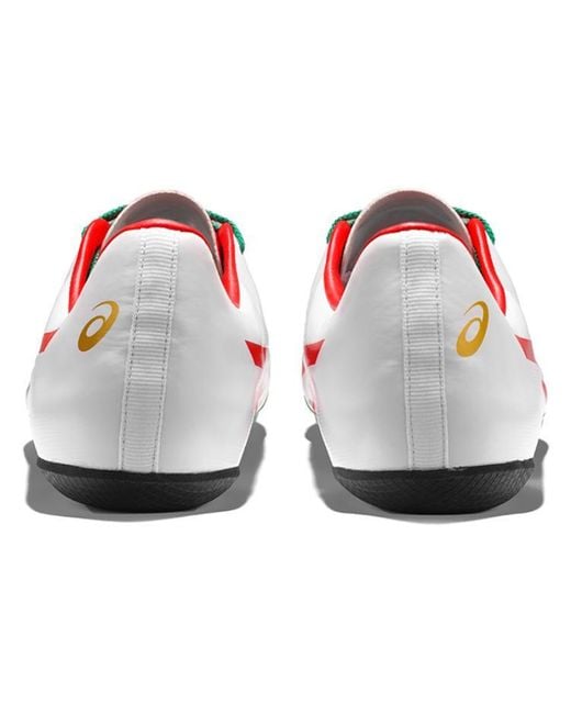 Asics White Hyper Sprint 7 Running Shoes 'Lightning' for men