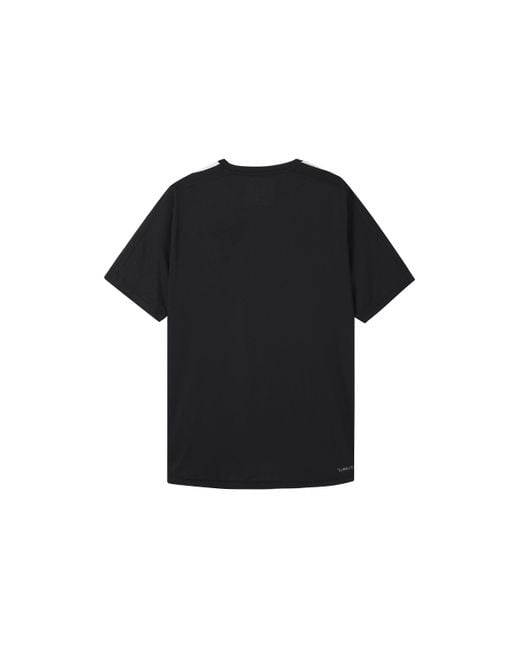 Adidas Black D2M Tee Athleisure Casual Sports Short Sleeve for men