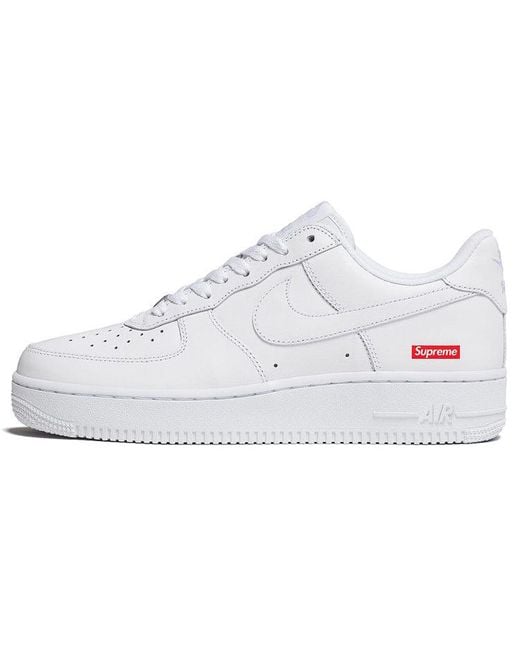 Nike White X Supreme Air Force 1 Low 'Box Logo for men