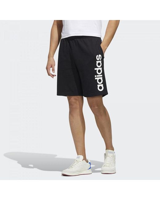 Adidas Black Neo Esntl Lg Shrt Sports Shorts for men