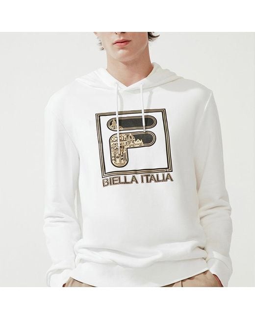 Fila White Logo Pattern Printing Drawstring for men