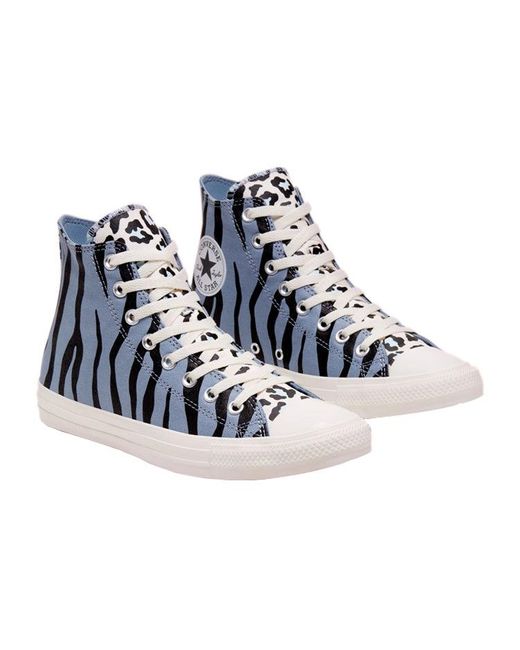 Converse Blue Chuck Taylor All Star High 'Twisted Archive Print for men