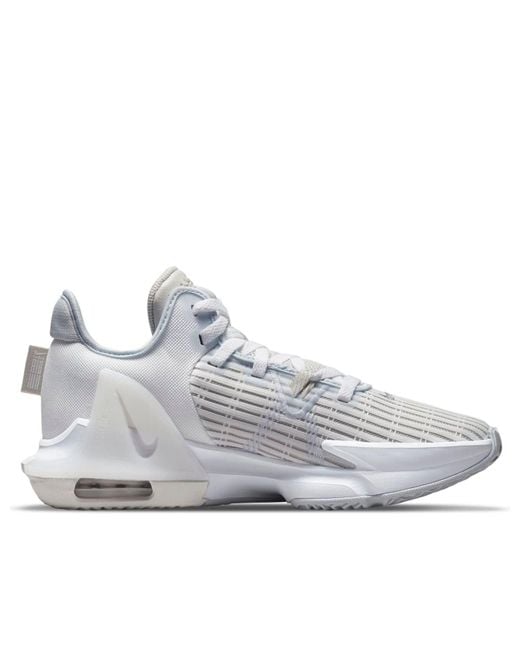 Nike White Lebron Witness 6 Ep Metallic Pewter' for men